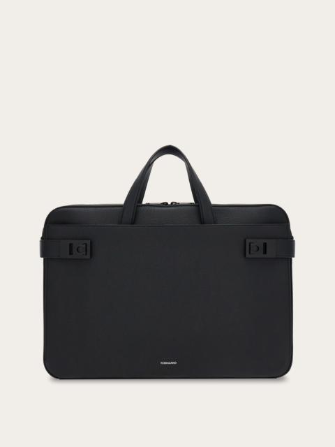Business bag with Gancini buckles
