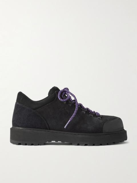 Cornaro Rubber-Trimmed Suede Sneakers Black