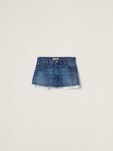 Denim miniskirt