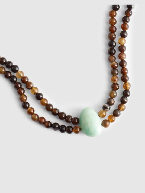 Semiprecious Beaded Double Necklace