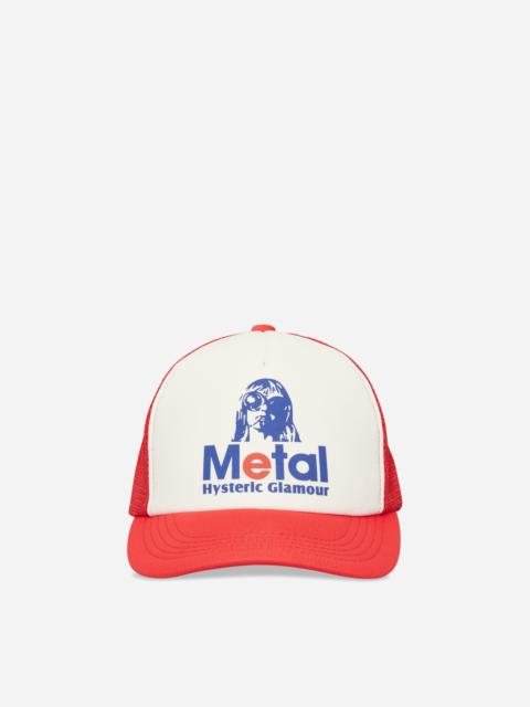 Metal Woman Mesh Cap Red