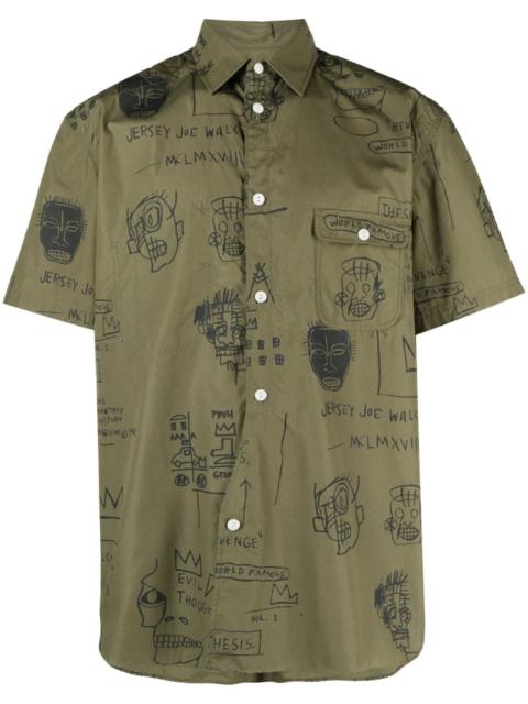 graphic-print short-sleeve shirt
