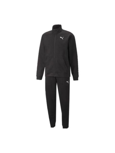 PUMA Casual Sports Stand Collar Jacket Suit Black 521682-01