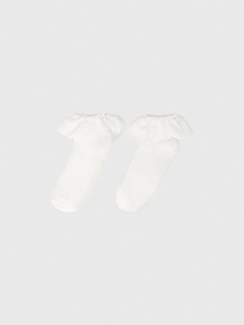 Lace frill socks