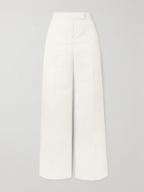 + Net Sustain Andrea Wool And Silk-blend Wide-leg Pants