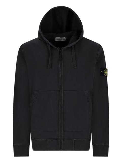 hooded zip-up hoodie