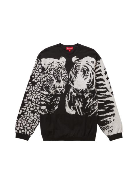 Supreme Big Cats Jacquard L/S Top Black