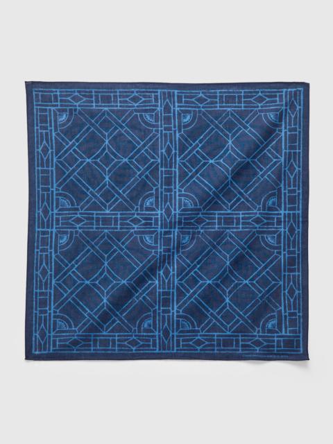 "Mizuhiki Geometric" Bandanna in Dark Navy