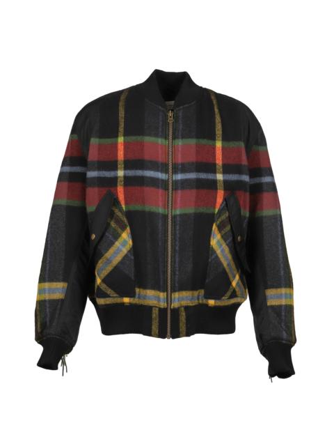 BLANKET BOMBER JACKET / COMBO TARTAN