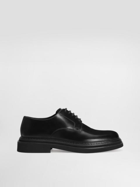 Brushed calfskin derby
