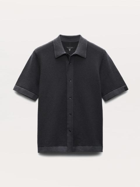 Harvey Striped Jacquard-Knit Shirt