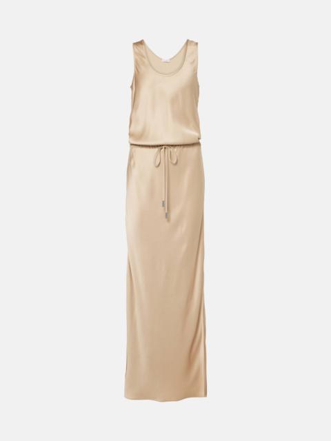 Satin maxi dress