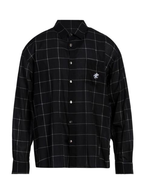 Black Men's Checked Shirt