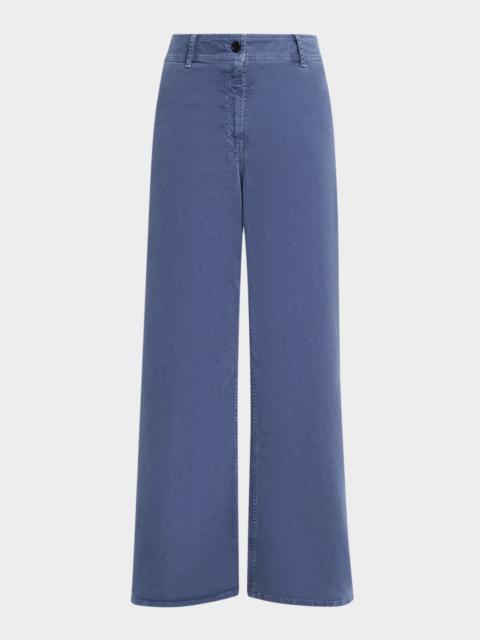 Megan Brushed Stretch Wide Leg Pants