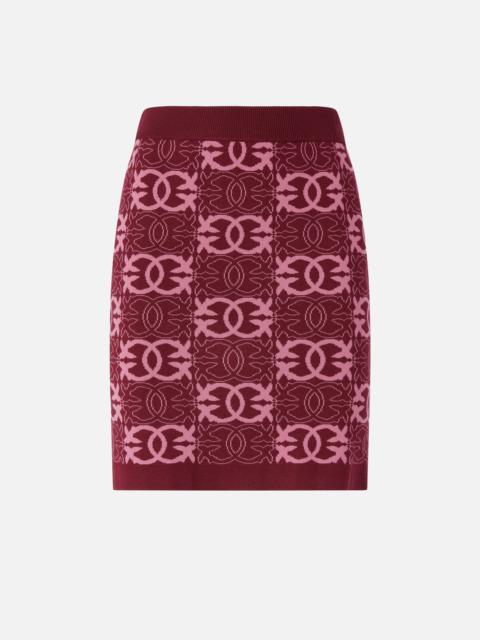MINI SKIRT WITH LOVE BIRDS LOGO