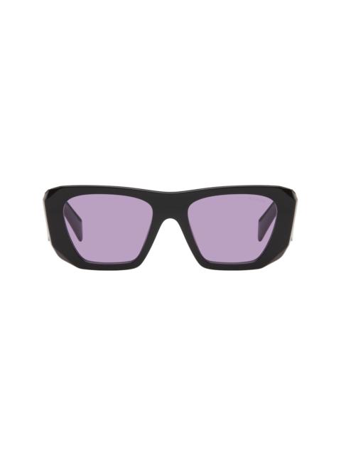 Black Large Square Symbole Sunglasses