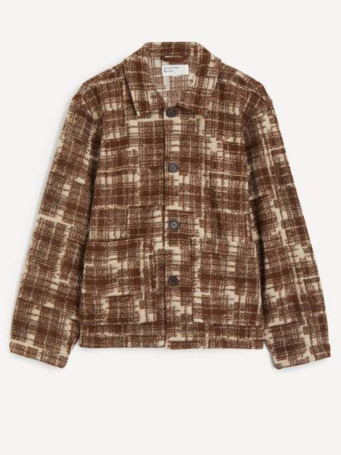 Sand Patch Check Fleece Chore Jacket