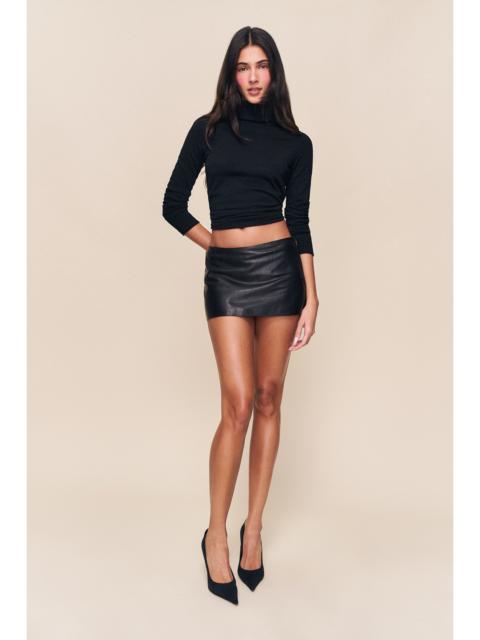 MICRO MINI LEATHER SKIRT