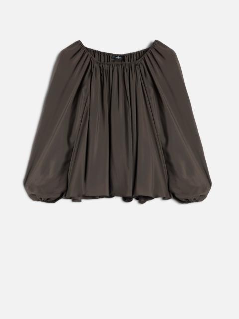 OFF SHOULDER BLOUSE in Silk Brownie