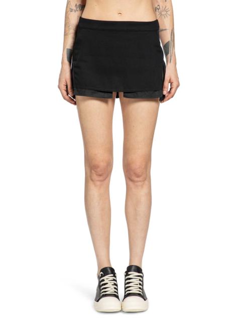 Temple Fog Cutoff Mini Skirt In Wool