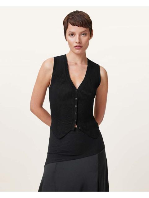 CRUZ RIBBED KNITTED VEST