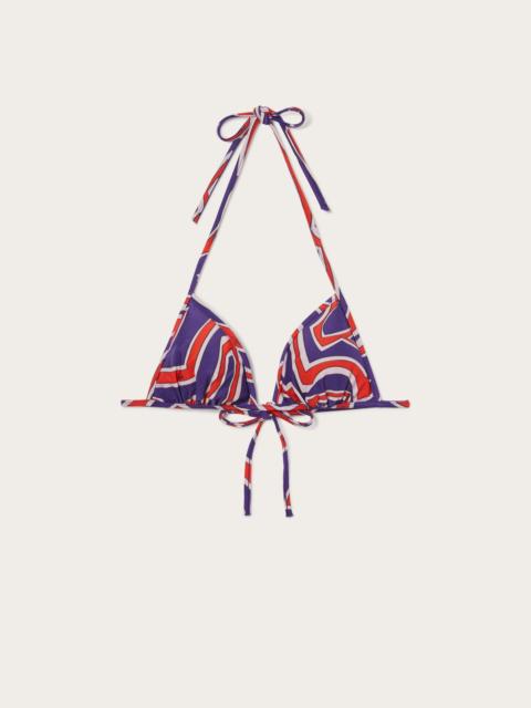 LABIRINTO PRINT TRIANGLE BIKINI TOP