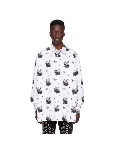 White Rubber Band Shirt