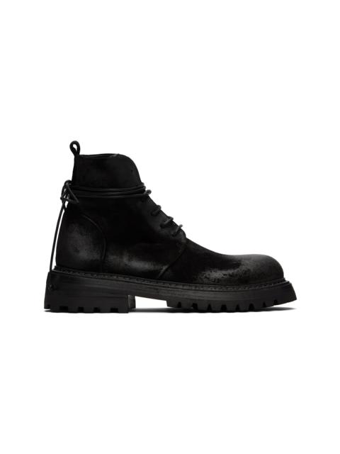 Black Carrucola Combat Boots