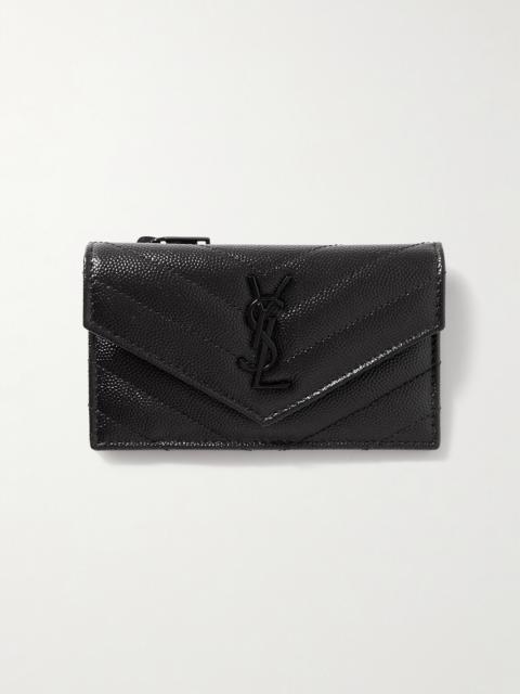 Monogramme Quilted Textured-leather Wallet