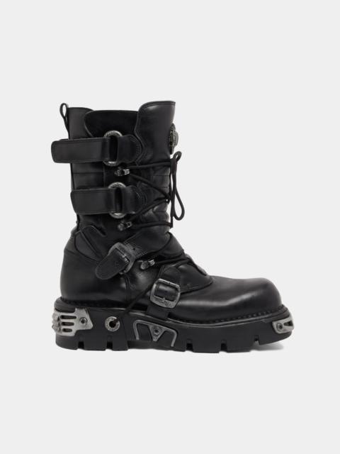 RABANNE X NEW ROCK BLACK BOOTS
