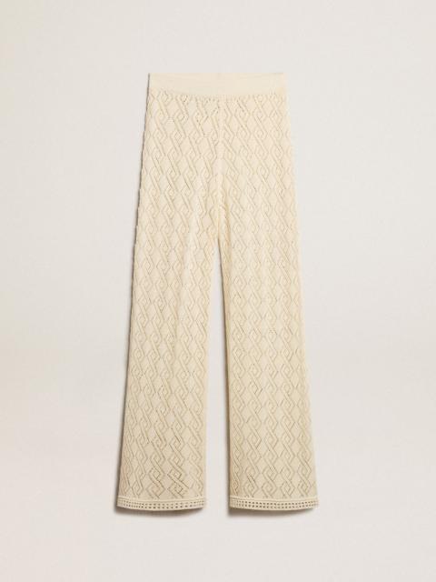 Women's ecru-colored pants