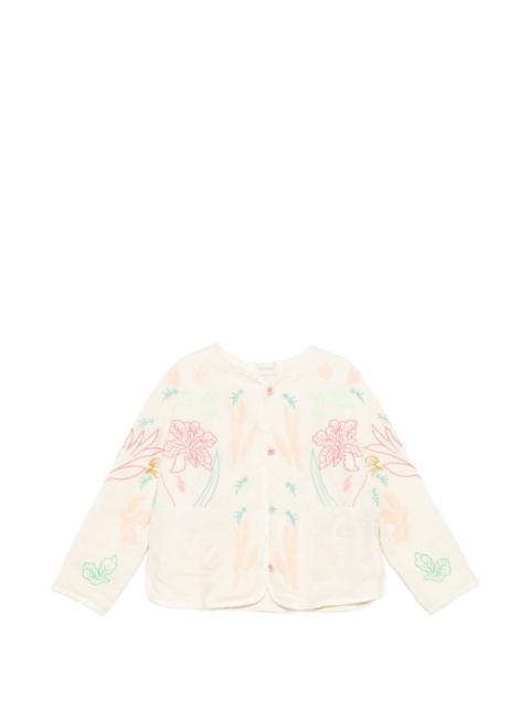 floral-embroidered jacket