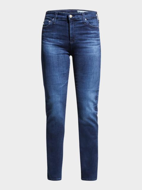 Mari High-Rise Slim Straight Jeans