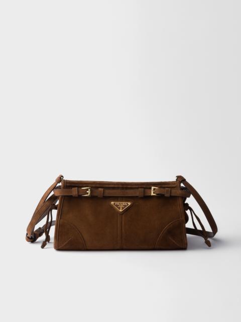 Small Prada Bonnie suede shoulder bag