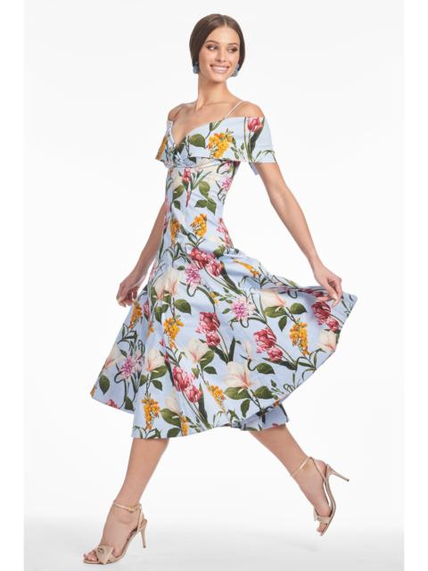 MINNIE DRESS - GLACIAL BLUE BLOSSOMS