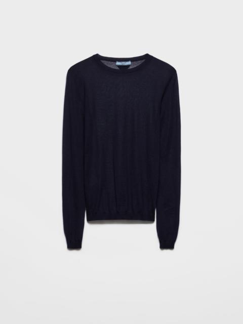 Cashmere and silk crew-neck sweater