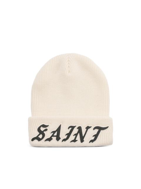 logo-appliqué beanie hat