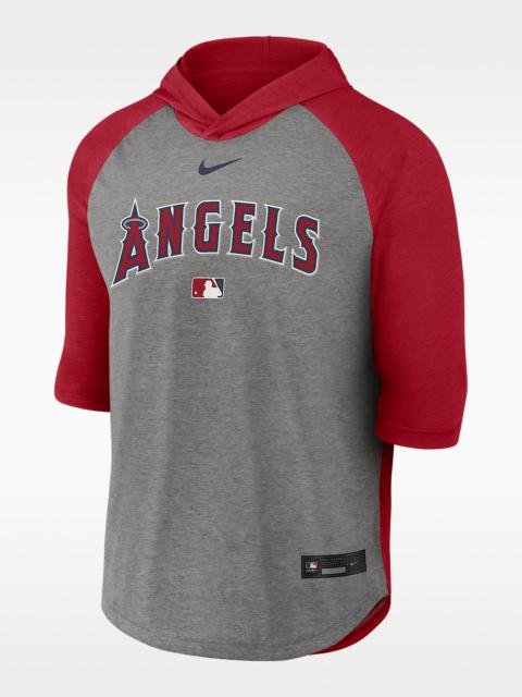 Los Angeles Angels Authentic Collection Flux Men's Nike Dri-FIT MLB 3/4-Sleeve Hooded T-Shirt