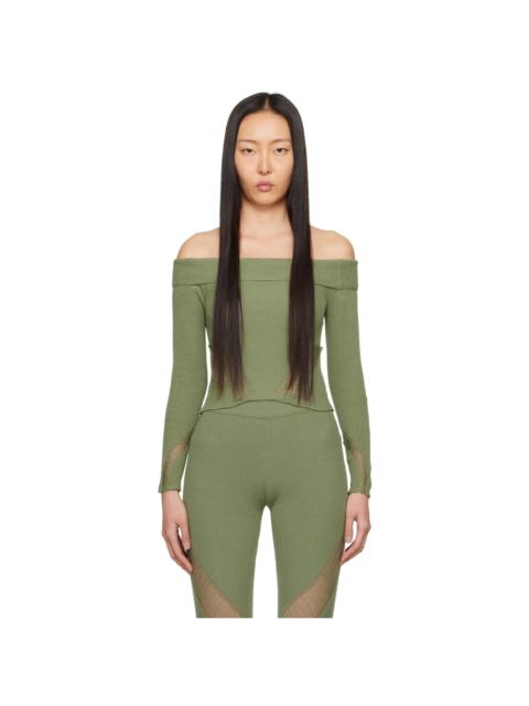 SSENSE Exclusive Green Floater Long Sleeve T-Shirt