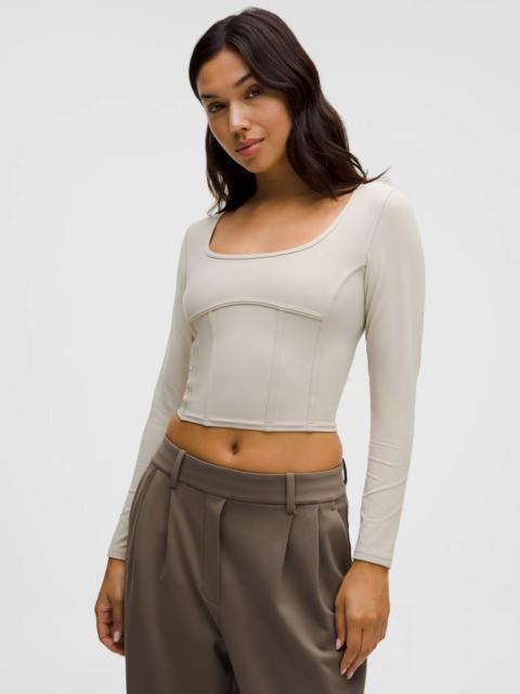 Waist-Seamed Nulu Long-Sleeve Shirt