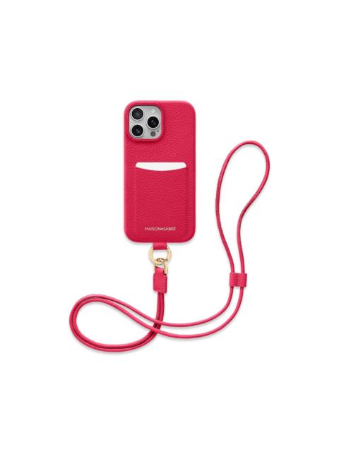 Sling leather iPhone 16 Pro Max phone case