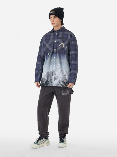 Pigment Dyed Logo and Kamon Embroidery Relax Fit Sweatpants