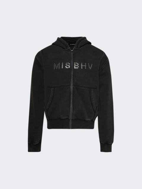 Star Teddy Hoodie Black