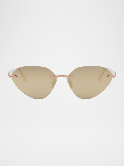 Serpenti Rimless Cat-Eye Sunglasses