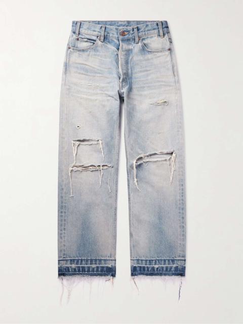 Wesley Straight-Leg Distressed Jeans