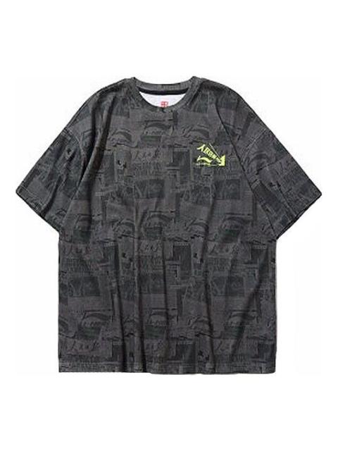 Li-Ning x Printing Short Sleeve 'Grey' ATSP415