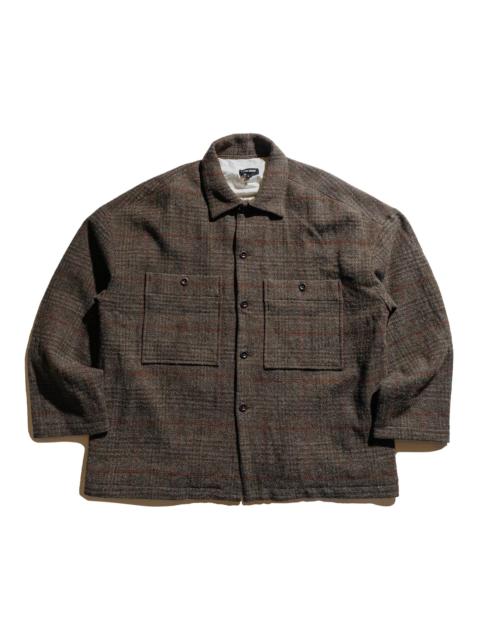 Field Shirt Two Wool Herringbone Check Dark Olive/Charcoal