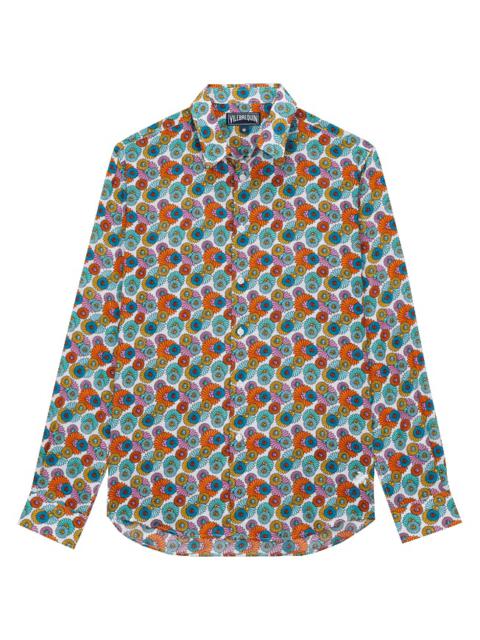 Unisex Cotton Voile Summer Shirt Marguerites