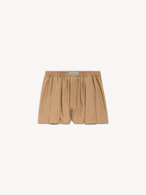 Women's A-line Boxer Shorts in Sand Beige