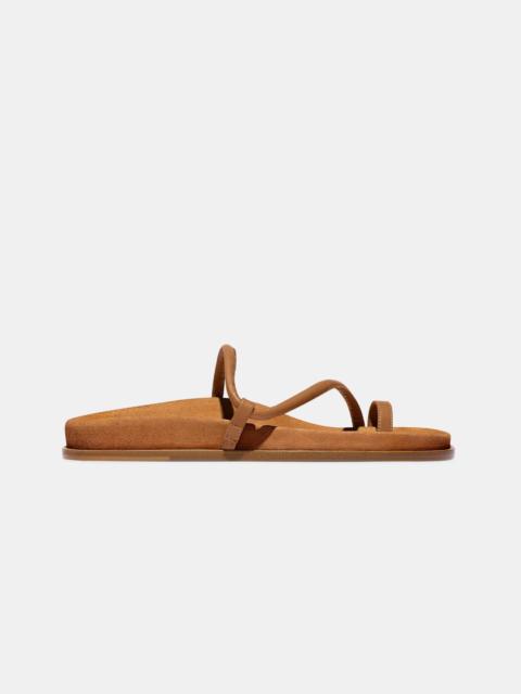 BARI IN TOBACCO NAPPA AND SUEDE — EXCLUSIVE